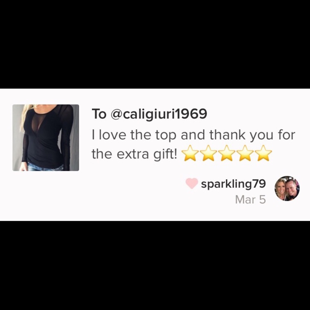 HP🎊🎊New! Sexy Black Mesh Top - Picture 4 of 6